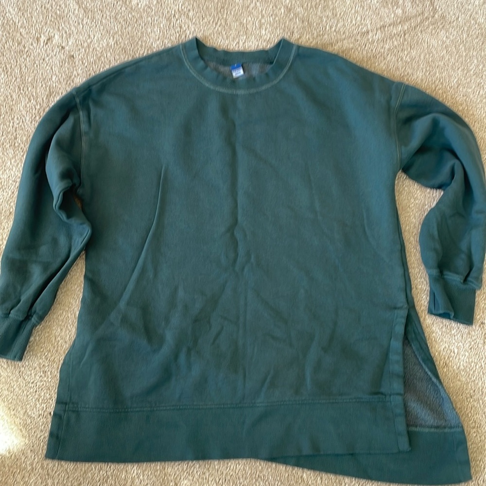 Oversized crewneck tunic